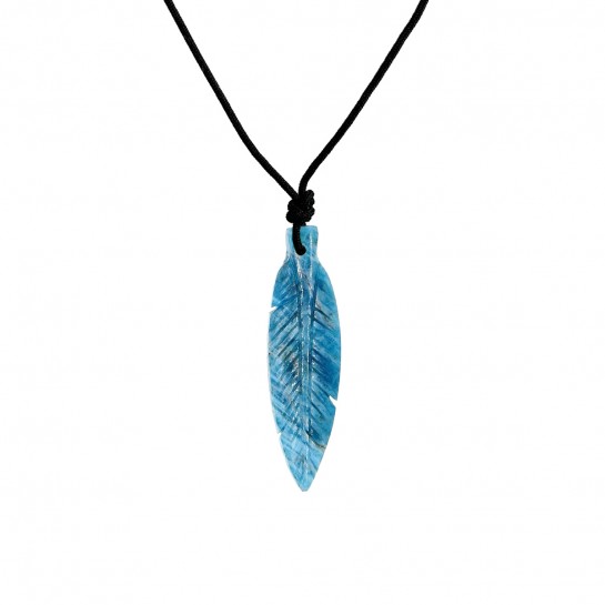 Apatite feather necklace