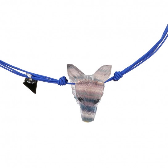 Collier Loup fluorite