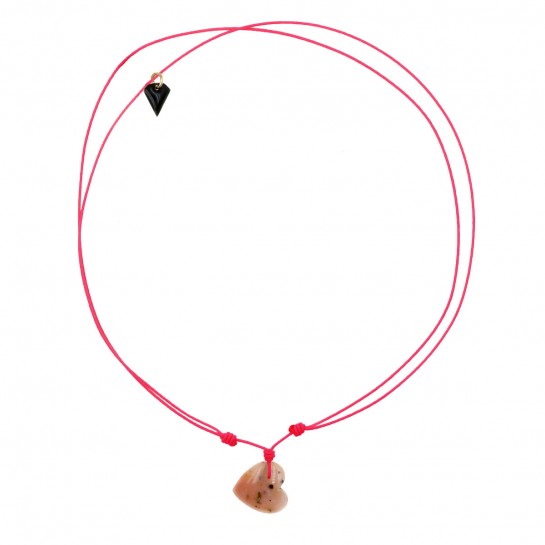 Opal heart KIDS necklace