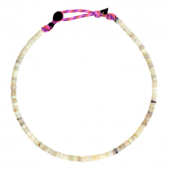 Collier Puka simple opale...