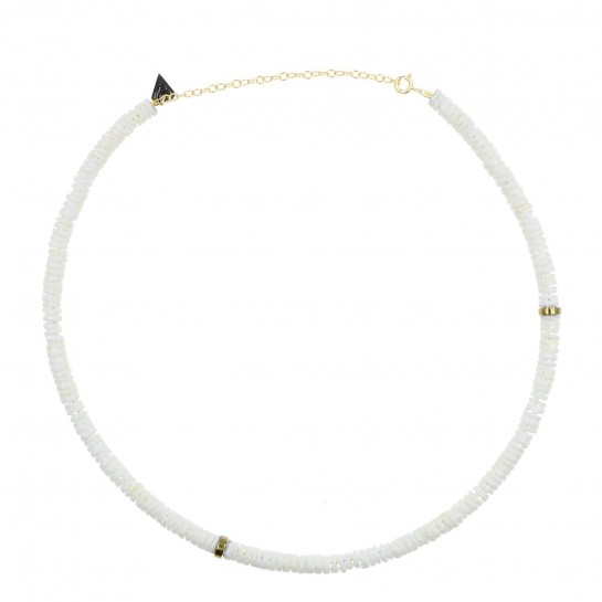 Simple white shell Puka necklace