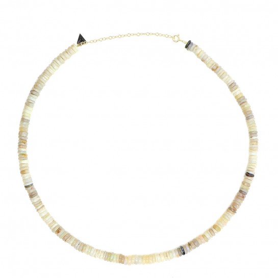 Collier Puka simple opale...