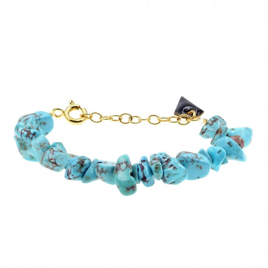 Bracelet Facettes turquoise