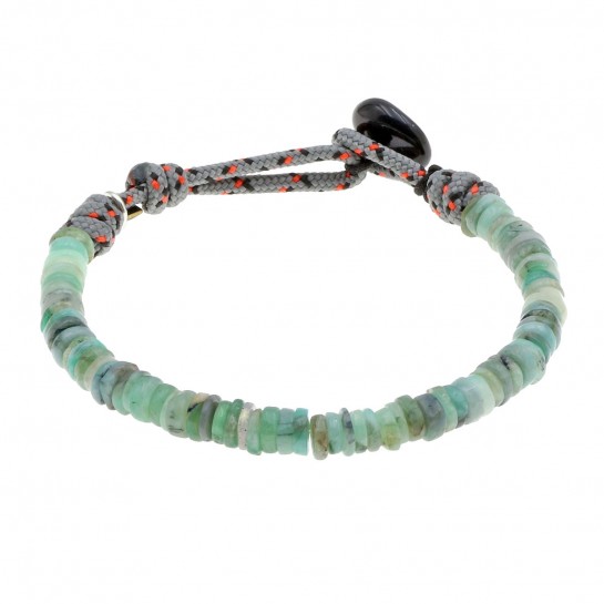 Bracelet homme émeraude