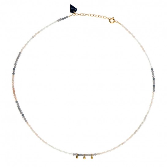 Collier Facettes pierre de...