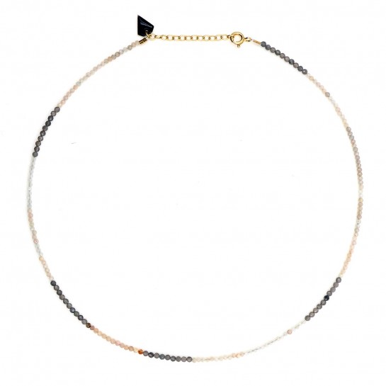Collier Facettes pierre de...