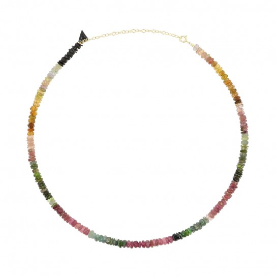 Collier Facettes tourmaline