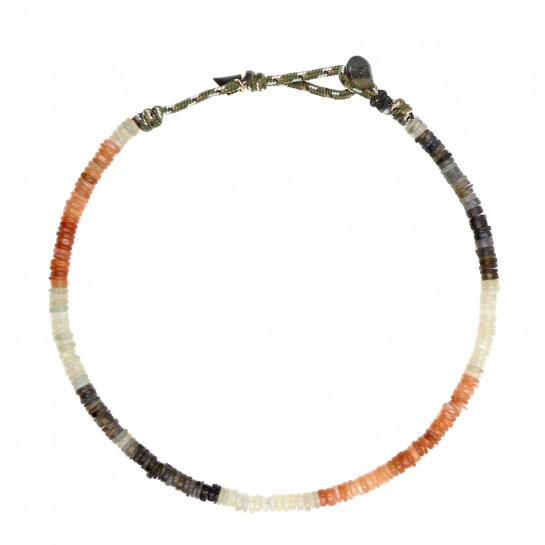 Collier Puka simple pierre...