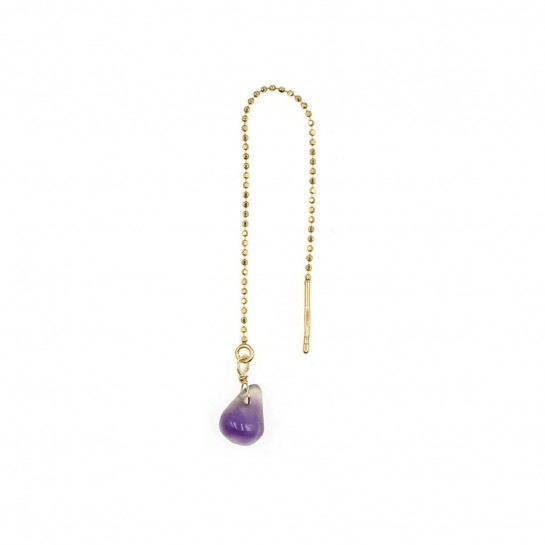 B.O Short amethyst drop chain