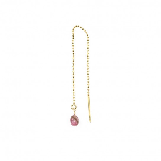 B.O Long drop raw ruby chain