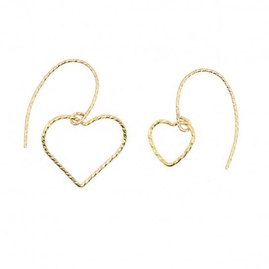 B.O Coeur Loop diamantée Gold Filled