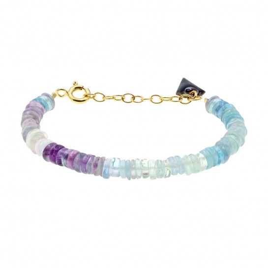 Bracelet Puka simple fluorite