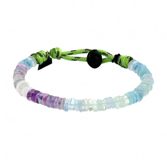 Bracelet Puka simple fluorite