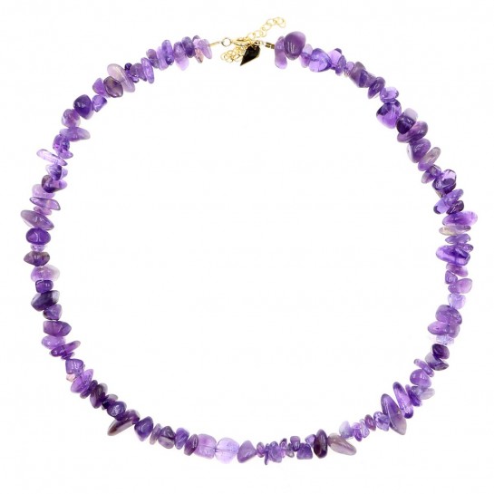 Amethyst Chips Faceted Necklace