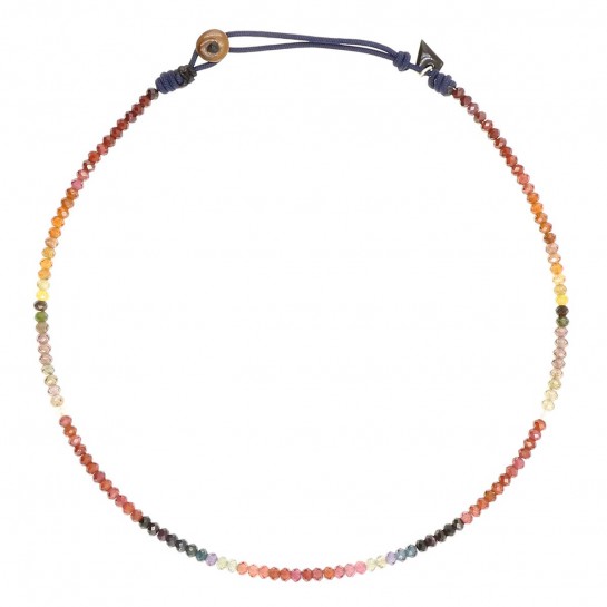 Collier Facettes tourmaline...