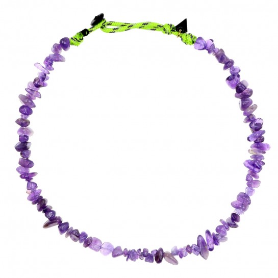 Amethyst nuggets necklace