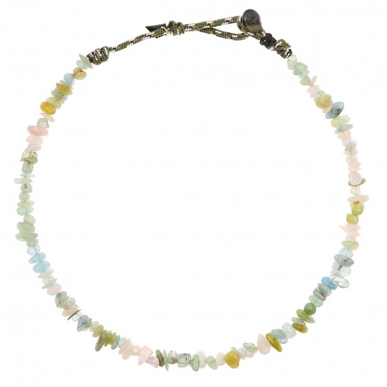 Collier Pépites aigue-marine