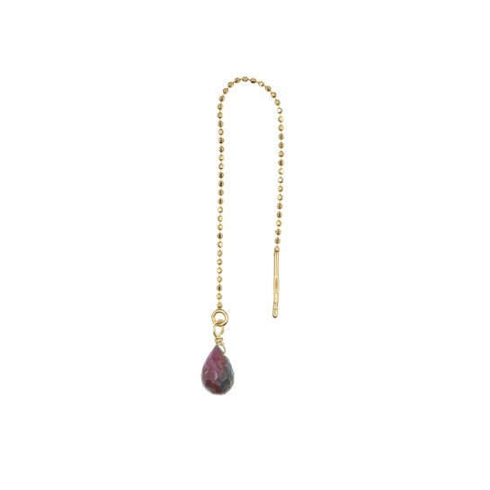 B.O Short drop ruby zoisite chain