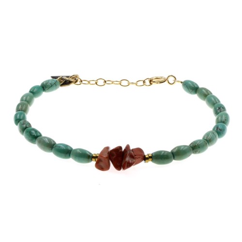 Bracelet Facettes turquoise...