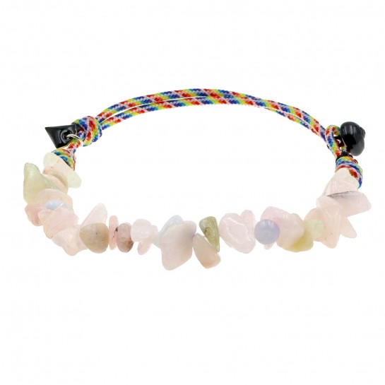 Anklet Facettes aigue-marine