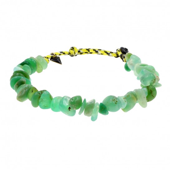 Chrysoprase nuggets bracelet