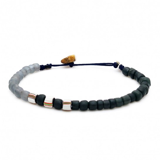 Gray men's bracelet