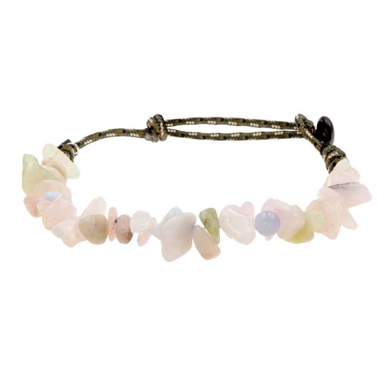 Anklet aigue-marine chips