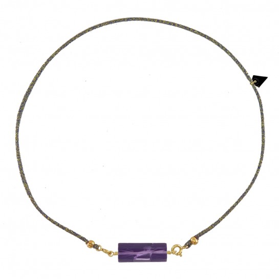 Rolla Bolla amethyst and gray lurex