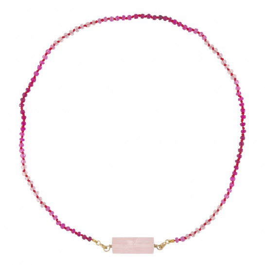 Rolla Bolla quartz and Candies ruby