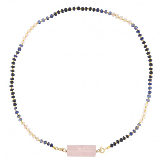 Rolla Bolla quartz and Candies blue sapphire
