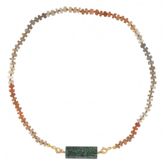 African Turquoise Rolla Bolla and Multicolored Moonstone Candies