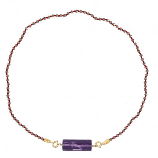 Rolla Bolla amethyst and Candies pyrite