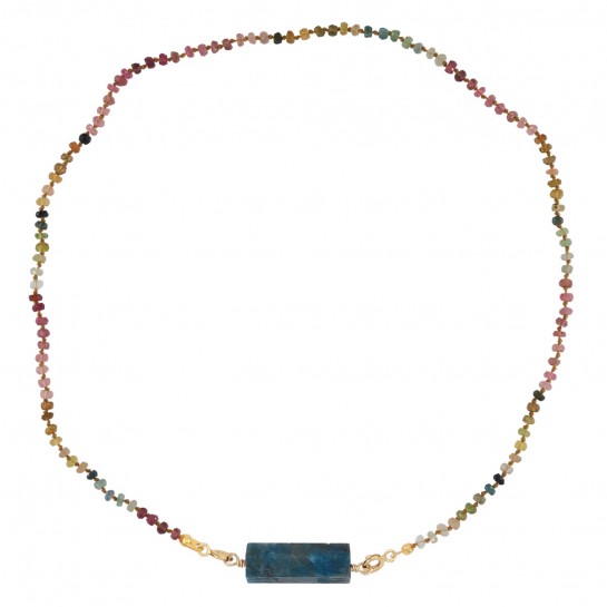 Rolla Bolla apatite and Candies tourmaline