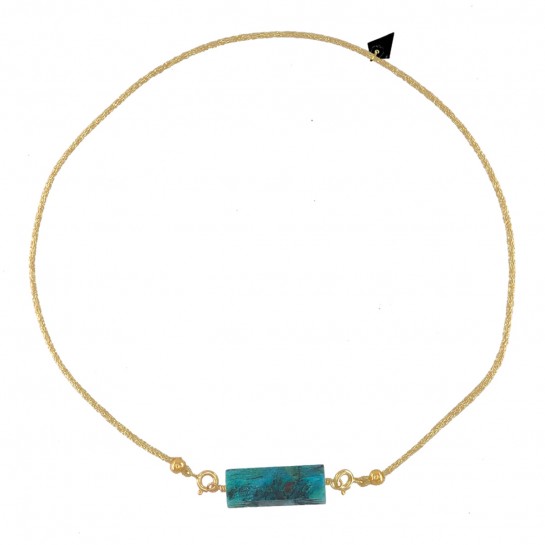 Rolla Bolla chrysocolla and gold lurex