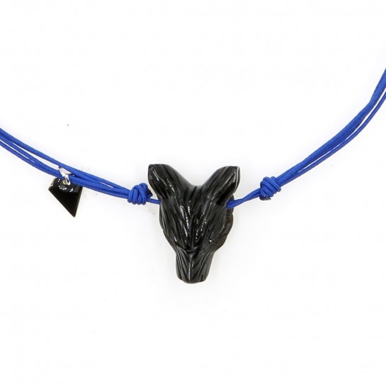 Onyx Wolf Necklace