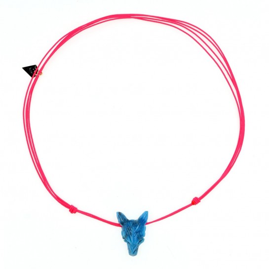 Apatite Wolf Necklace