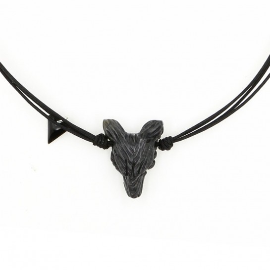 Collier Loup jaspe