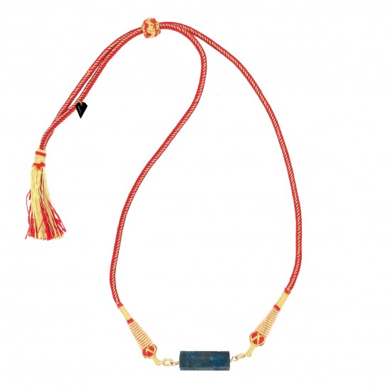 Rolla Bolla apatite and red pompom