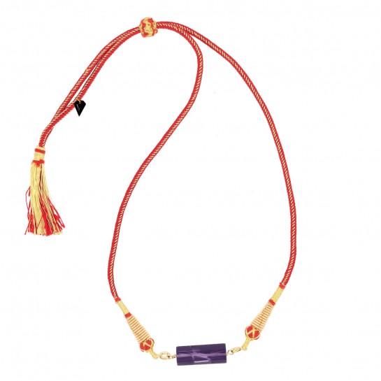 Rolla Bolla amethyst and red pompom