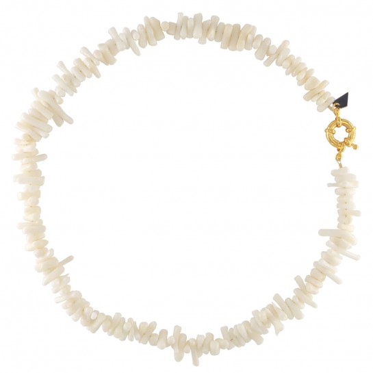 Collier corail blanc