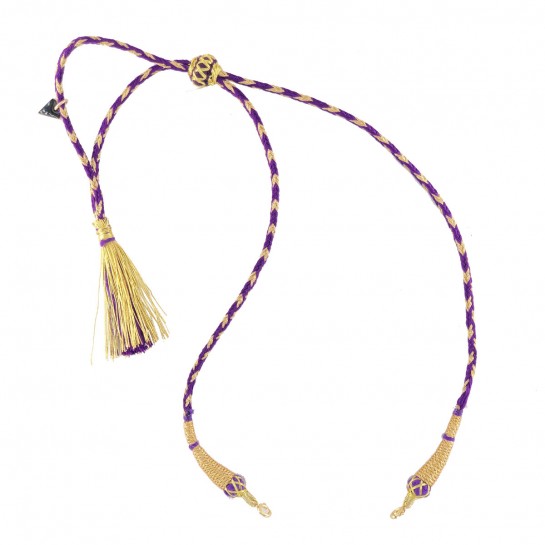 Cordon pompon Violet 2