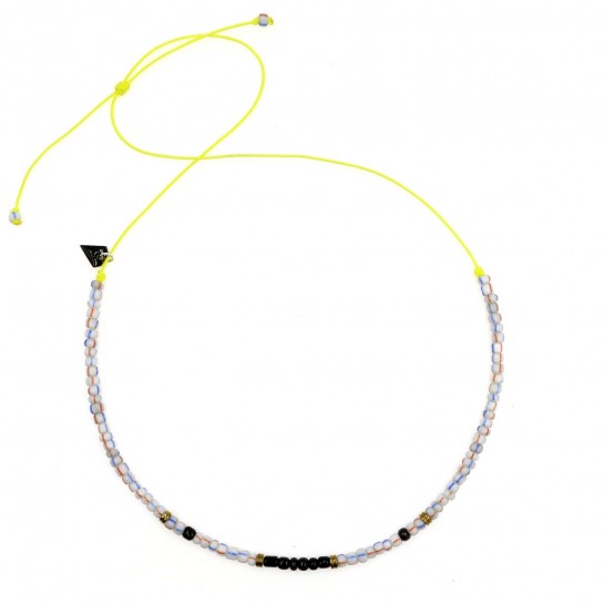 Collier enfant Puka en LABRADORITE