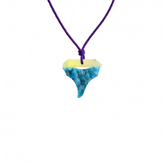 Collier Shark Jade Jaune et...