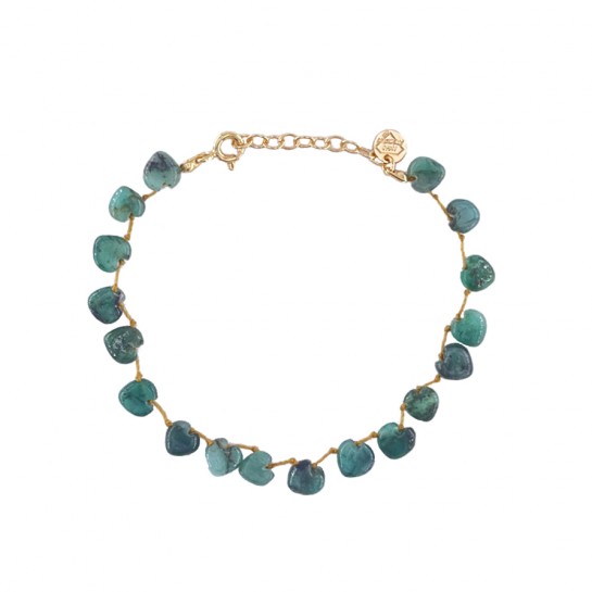 Emerald Heart Bracelet