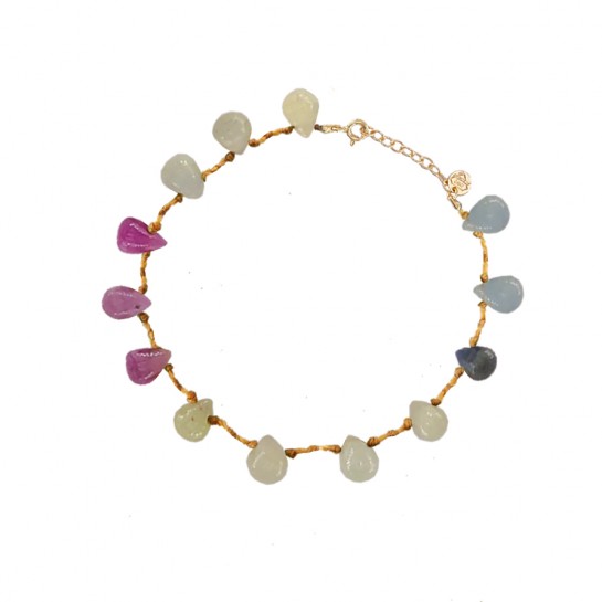 Bracelet Goutte Saphir Multicolore