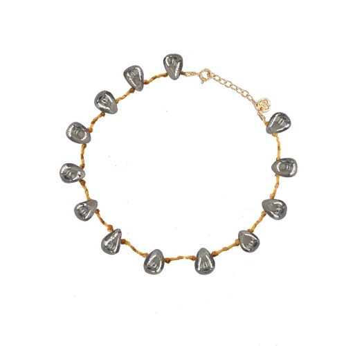 Bracelet Goutte Pyrite