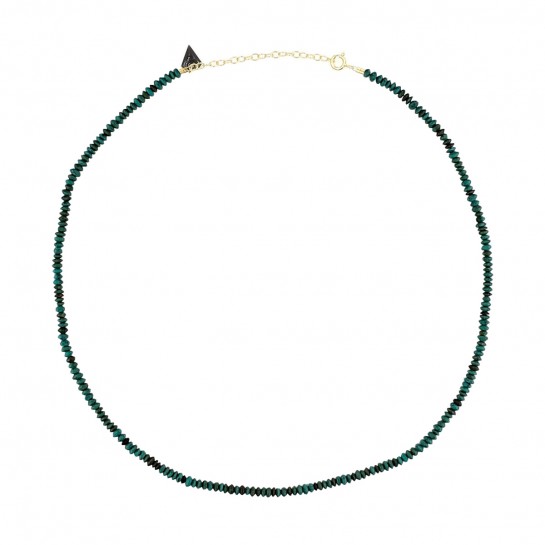 Collier Facettes turquoise