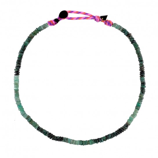 Simple Emerald Puka Necklace
