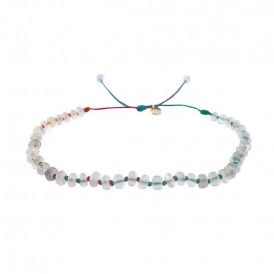 ANKLET CANDIES IN WHITE MOONSTONE