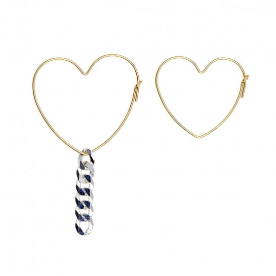 boucle d'oreille rocher roucas en couleur or et argent
